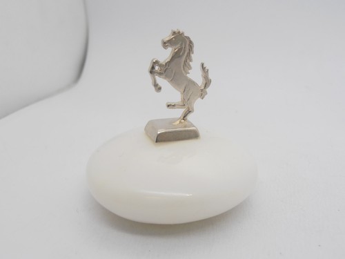 Cavallino rampante argento - in,
