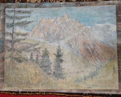 Dipinto affresco edoardo togni - affresco,