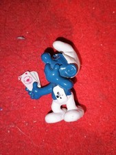 Figurina Puffo Poker Vintage