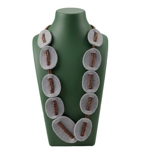 Collana lunga feltro - collana,