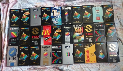 Videocassette vhs varie - videocassette,