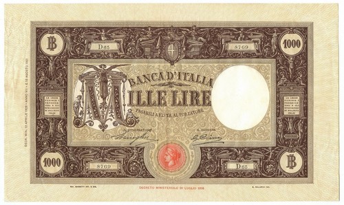 1000 lire barbetti - grande, m