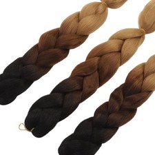 3pz Estensioni Dreadlocks Capelli C14 Colore Sfumato Treccia Extension Capelli S GF0