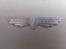 OFFICINE VIBERTI CARROZZERIA-RIMORCHI   TARGA ORIGINALE LUNGA 12 CM  TORINO