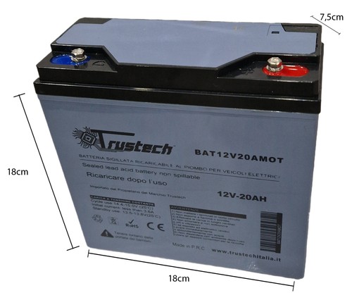 Batteria piombo ciclica 12v - al,
