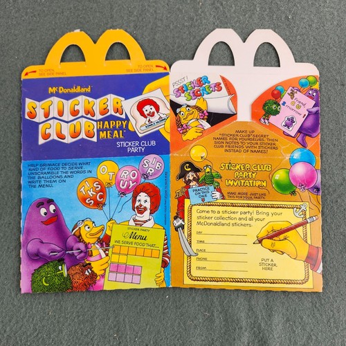 Adesivo happy meal box - meal,