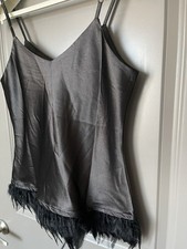 Top Camicia Elegante Raso Nero