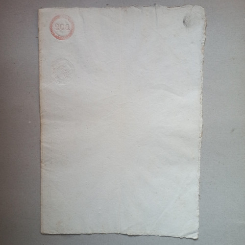 Raro bifoglio carta bollata - raro, di