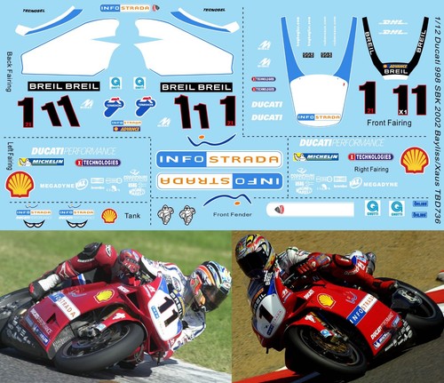 Decals per ducati - 1/12, r