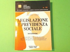 LEGISLAZIONE E PREVIDENZA