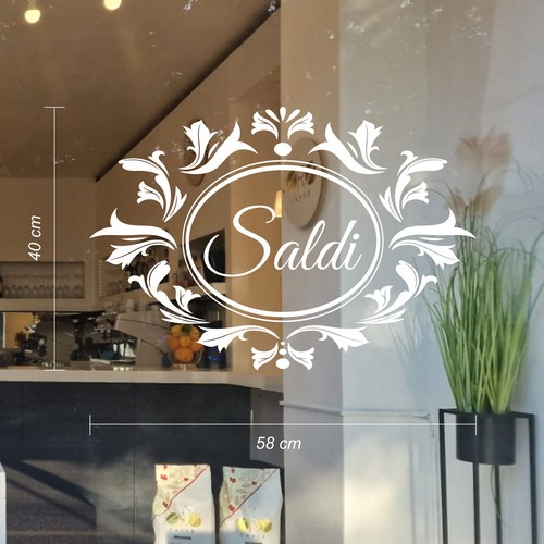 Vetrofanie saldi sticker - vetrofanie,