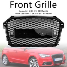 Griglia radiatore anteriore + emblema RS Style nido d'ape per Audi A1 S1 8X Facelift 16-19