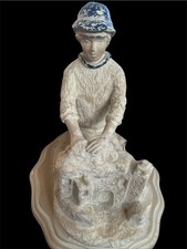 Lampade Harris vintage ragazzo costruzione castello di sabbia firmato Harris lampade raro ritrovamento