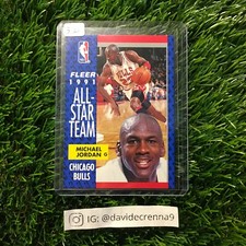Michael Jordan 1991 Fleer #211 All Star Team