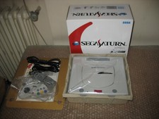 BOXED SEGA SATURN WHITE CONSOLE JAP IMPORT!