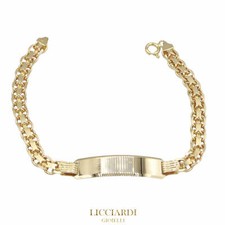 Bracciale uomo personalizzabile oro giallo 18kt