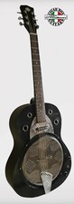 Resobelle © Black Blues Dobro custom guitar resophonic  by Robert Matteacci