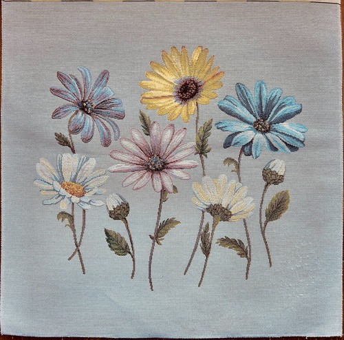 Fiori tessuto gobelin - fiori, per