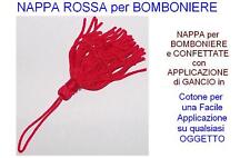 N.2 NAPPA-NAPPINA ROSSA per BOMBONIERE LAUREA & CRESIMA