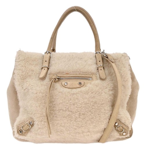 Balenciaga beige mouton papier - beige,