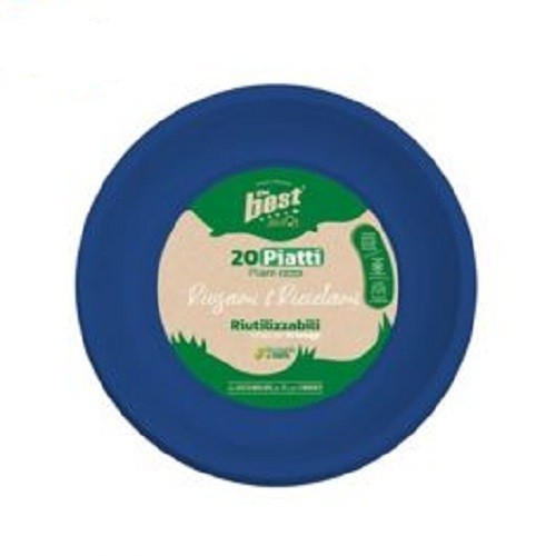 Piatti plastica blu - 20,