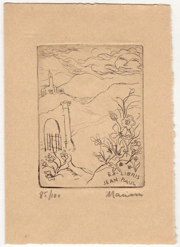 Mario marioni exlibris für - marioni:,