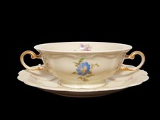PREZIOSA ROCAILLE ANTICA TAZZA BRODO CONSOMME' PORCELLANA ROSENTHAL POMPADOUR #