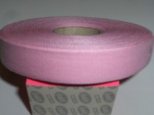 FETTUCCIA NASTRO COLORE ROSA TELA LISCIA 100 % COTONE ALTEZZA 15 MM 20 METRI