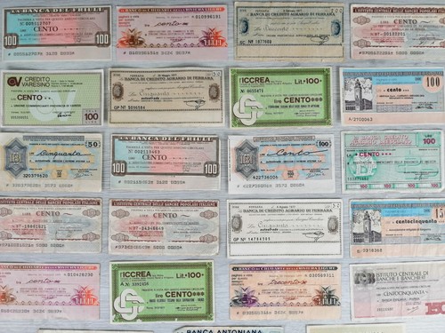 Lotto mini assegni - assegni,