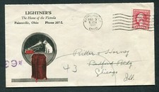 VICTROLA con cane iconico NIPPER su 2 lati Illus 1921 OHIO colore AD COVER!!