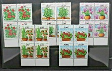 SAN MARINO 1992 FIORI PIANTE SERIE COMPLETA NUOVA QUARTINA MNH** SET (C.5A)