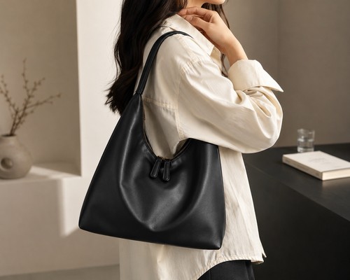 Borsa hobo donna nera shoulder - donna,