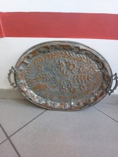 Vassoio in rame vintage Made In Turchia Cm 55x38