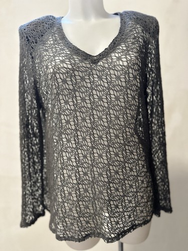 Maglione donna grigio pizzo - donna, in