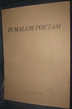 1972 Malum Poetam - Marziale  Quattro opere grafiche di Corrado Cagli. Es. 9/75