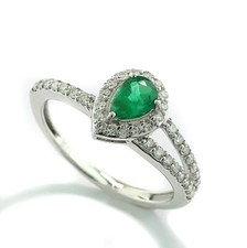 Alto Smeraldo Brillante Anello