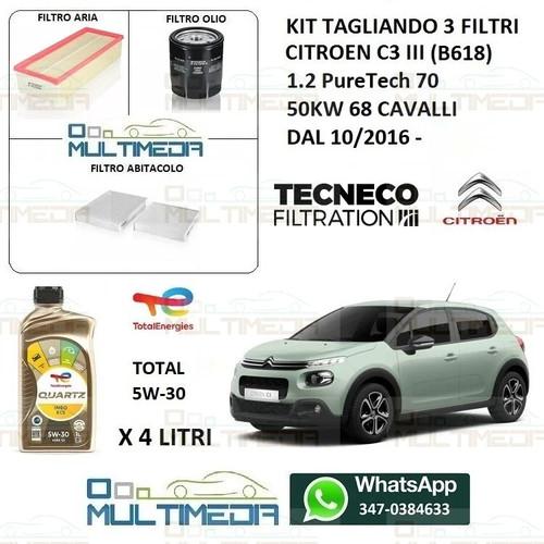 Kit tagliando filtri olio - filtri,