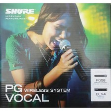 SHURE BLX24E/PG58 radiomicrofono professionale a gelato pg58+blx4 garanziaITALIA