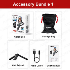 Stabilizzatore Portatile Gimbal a 3 Assi per Riprese Video Esterne per Cellulare