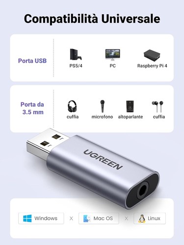 Scheda audio usb esterna - audio,