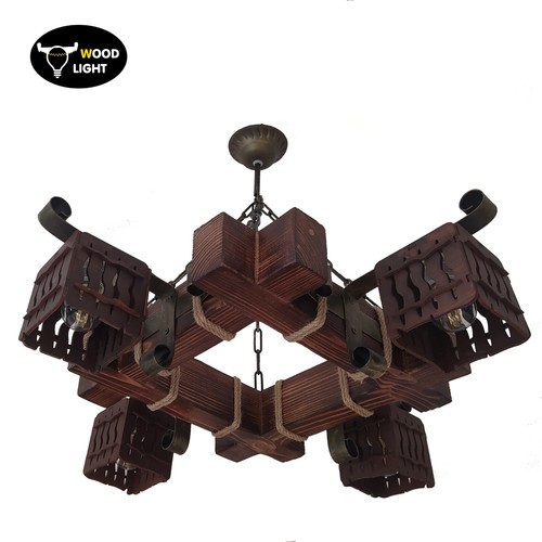 Lampada legno lampadario - in,