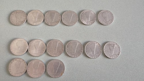 Lotto monete lire delfino - 5,