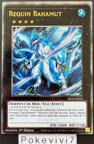 Carte requin bahamut - carte, yu-gi-oh!