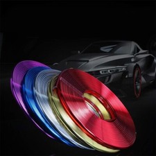 Profilo BLU CROMATO Paracolpi Ruote Cerchi Auto Adesivo 8 metri