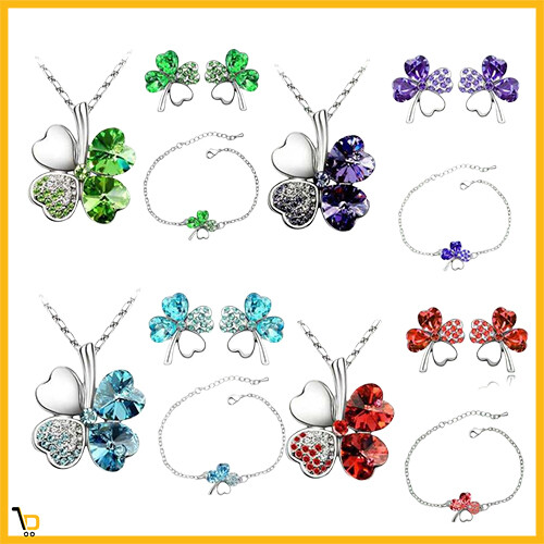 Collana donna quadrifoglio