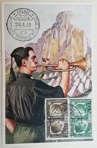 Cartolina 245 legione - legione, milizia