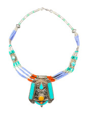 Collana argento tibetano - argento,