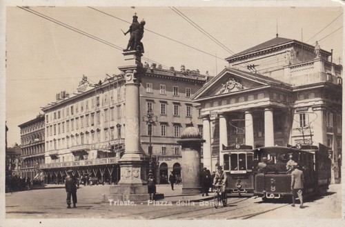 Cartolina trieste piazza - cartolina,