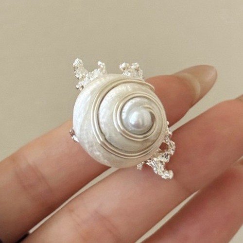Anello conchiglia naturale