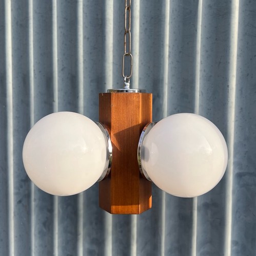 Plafoniera vintage teak - , e